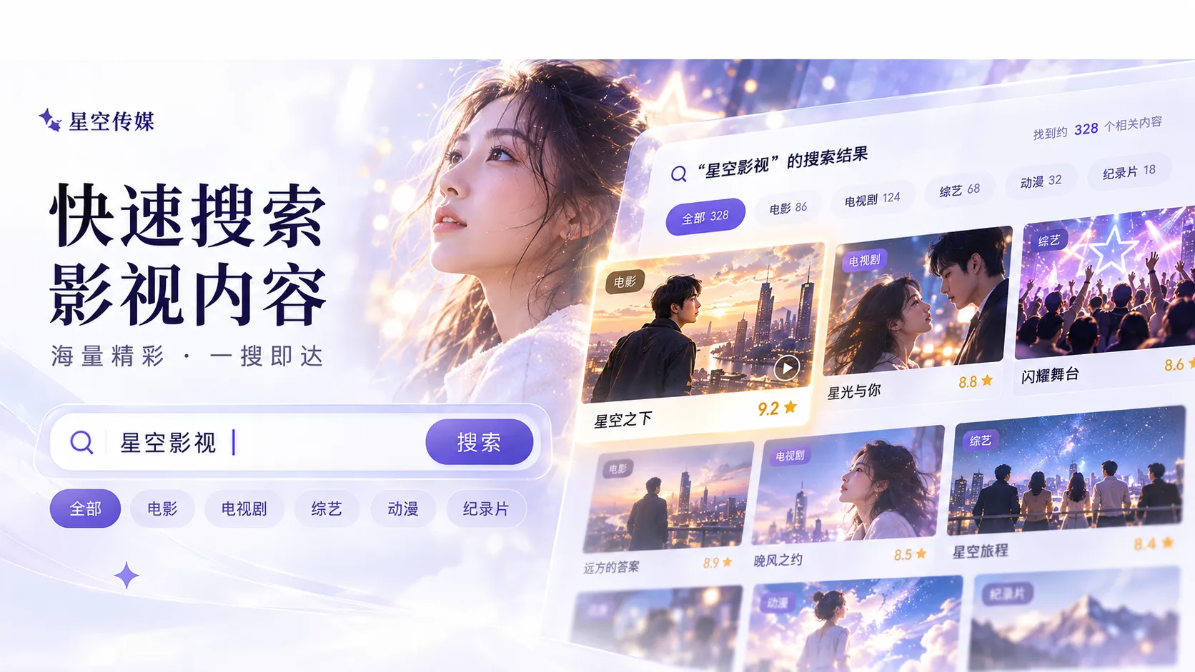 影视内容搜索示意